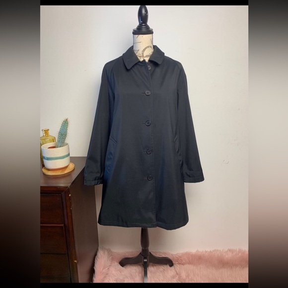 Burberry Rain Repellent Trench Coat Black - Picture 1 of 10